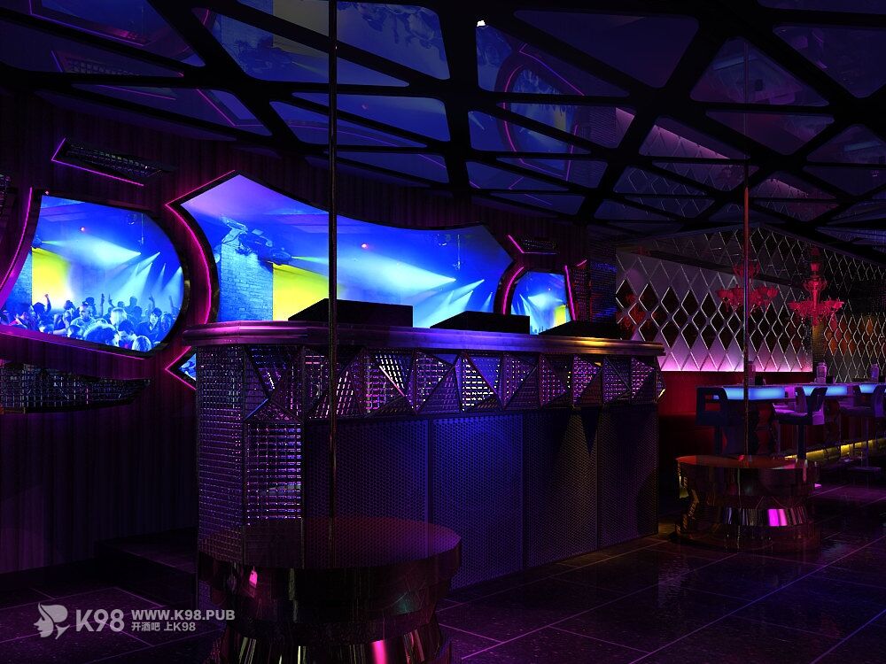 俄罗斯酒吧科技风DJ设计效果图