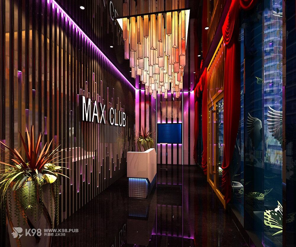 MAX club混搭风慢摇酒吧前厅设计效果图