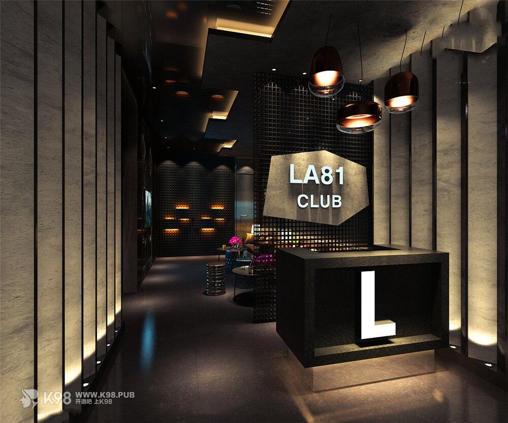 LA81电音酒吧设计前厅效果图