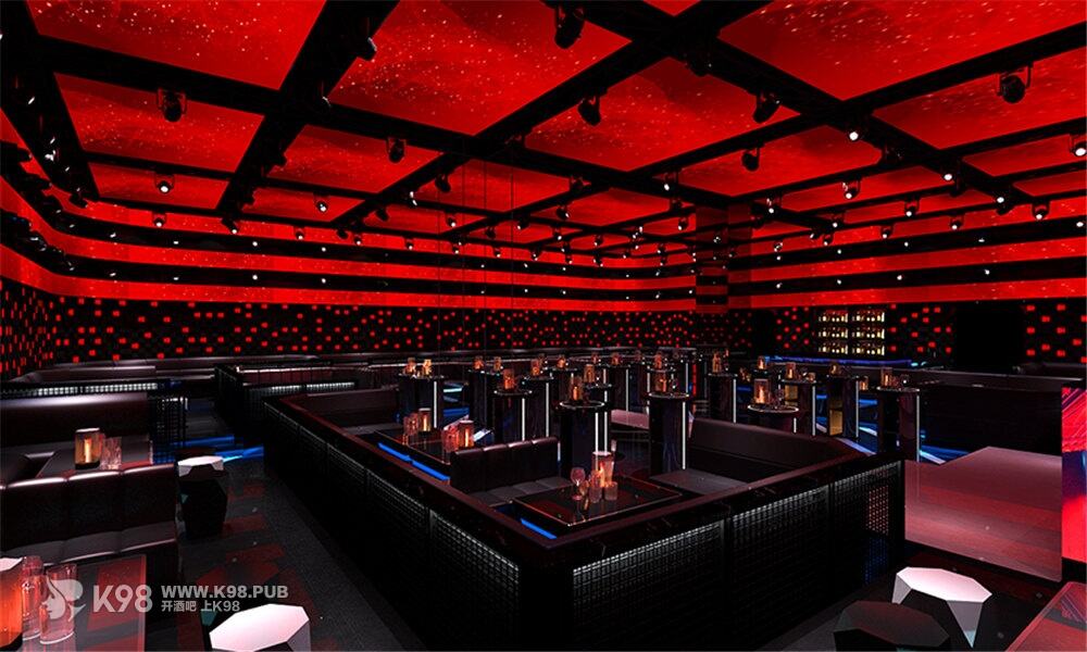 科技风电音酒吧灯光设计大厅效果图