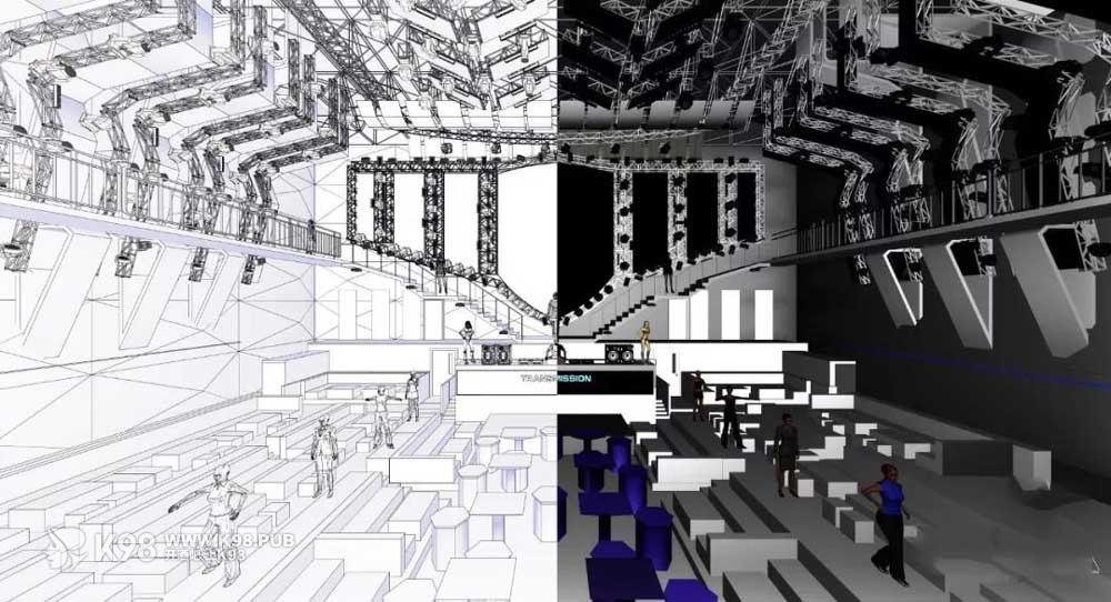 TRANSMISSION传奇酒吧舞美设计图纸
