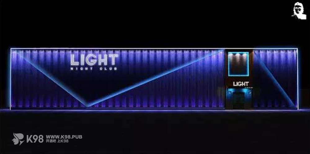 light club慢摇酒吧设计门头外观效果图