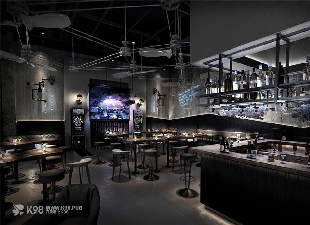 青岛H Lounge酒馆设计效果大厅图片