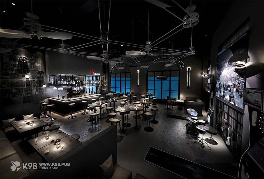青岛H Lounge酒馆设计大厅效果图片