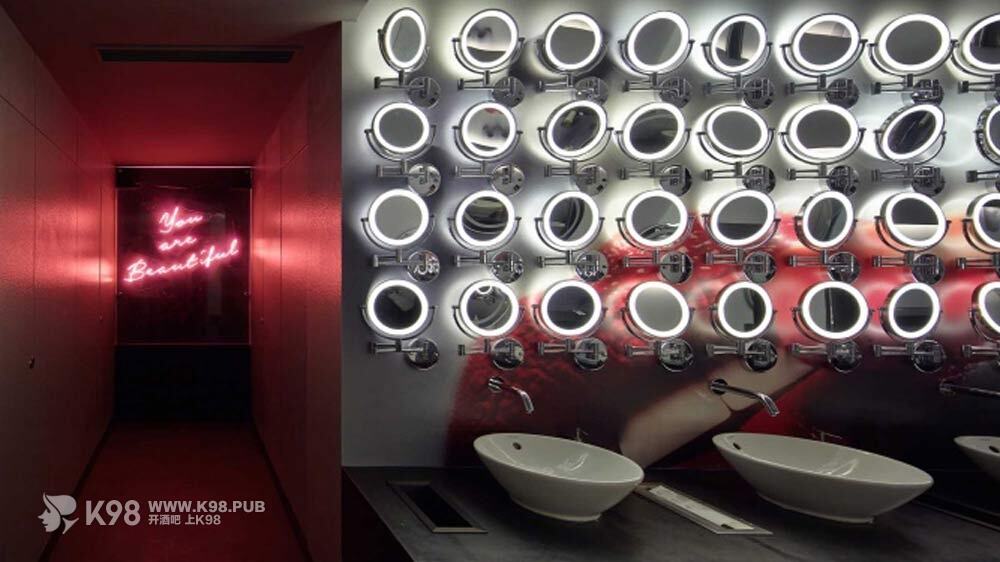 Bar Rouge酒吧设计效果图-洗手台