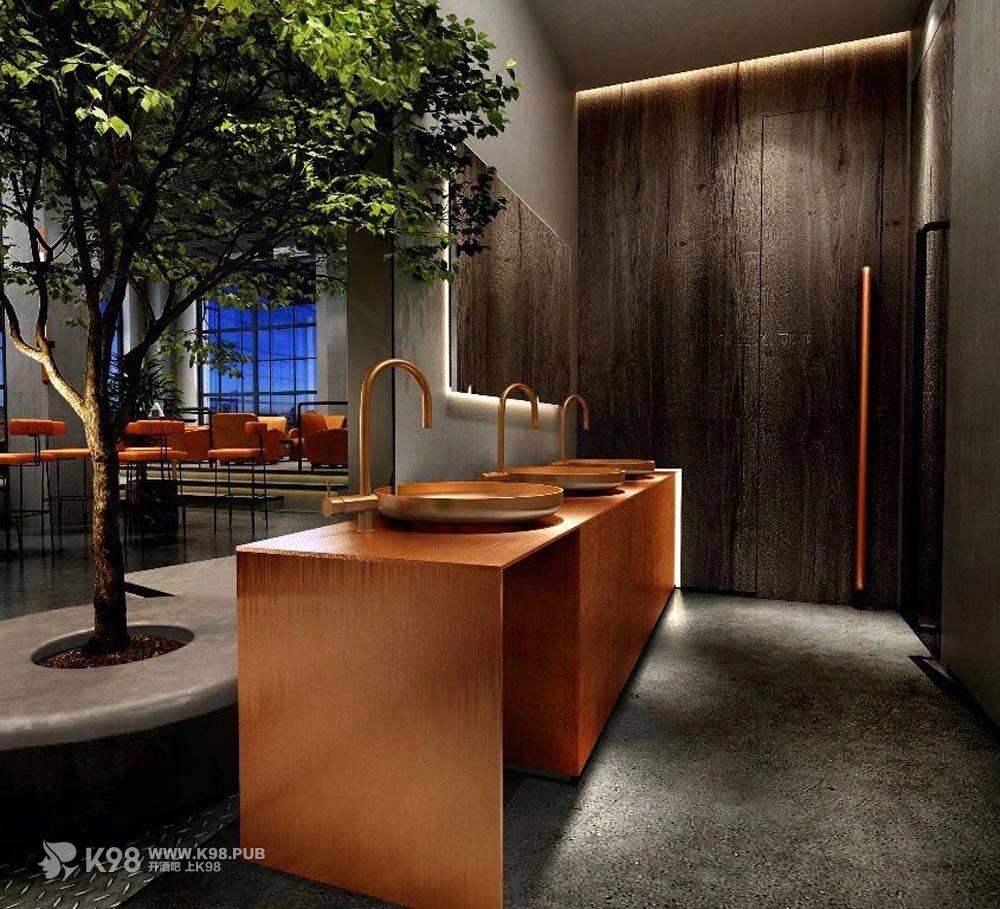 森林之光酒馆设计图-洗手台