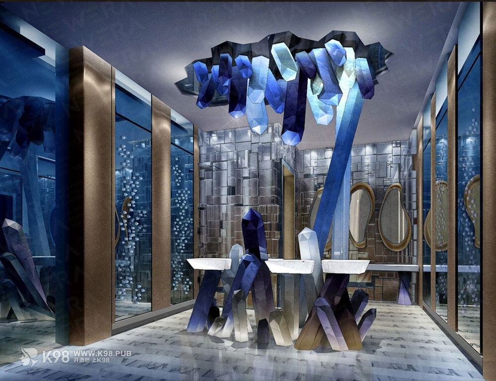 上海ARENA CLUB酒吧设计效果图-洗手台