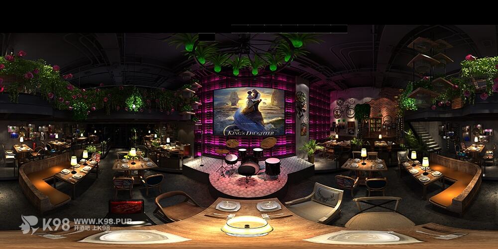 龙之梦2号餐吧设计效果图-大厅