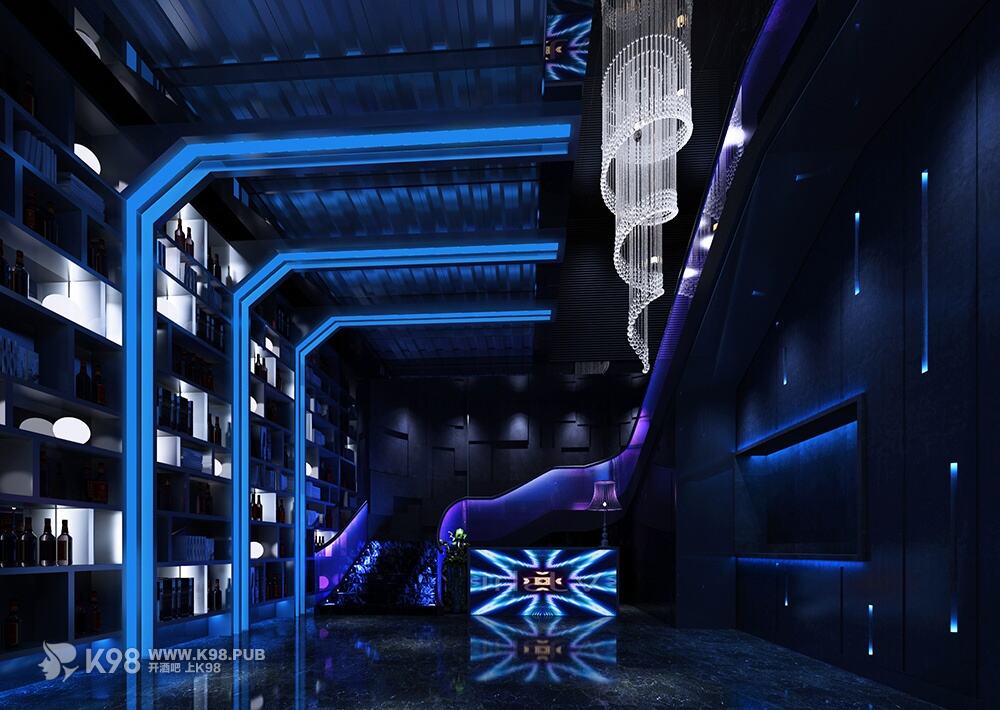 淮安电音酒吧设计效果图-前厅
