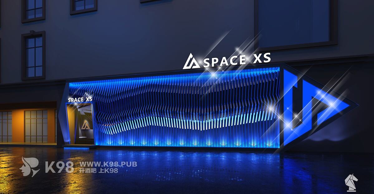 贵州毕节SPACE XS酒吧酒吧设计案例-门头