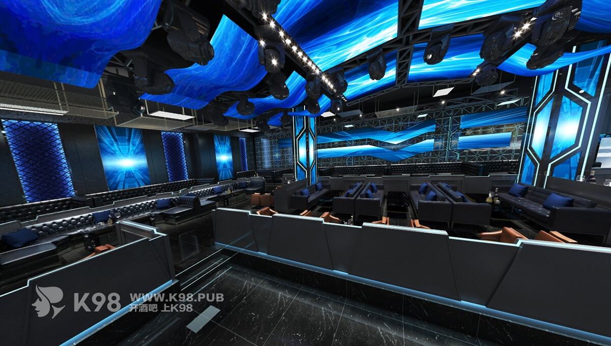 新疆WIOS电音酒吧设计效果图-大厅