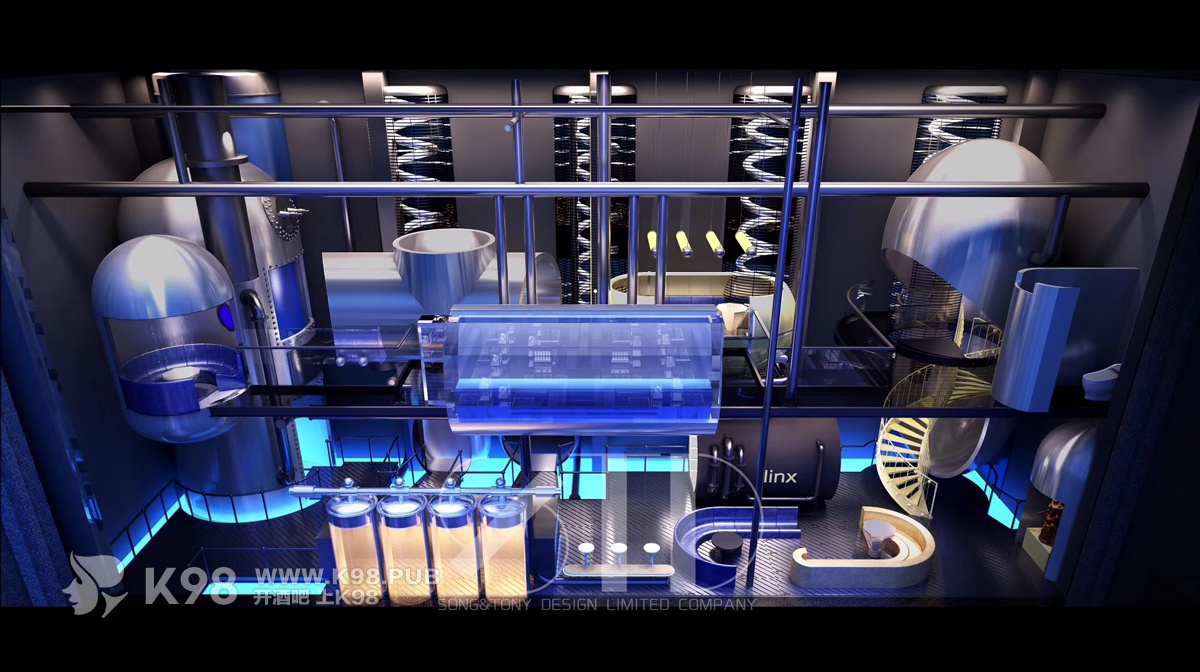 Tlinx电音酒吧设计效果图-休息区