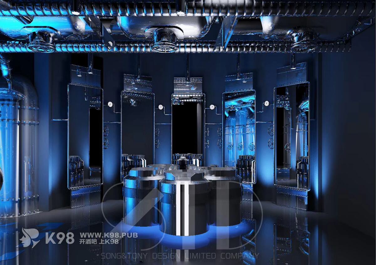 Tlinx电音酒吧设计效果图-洗手台