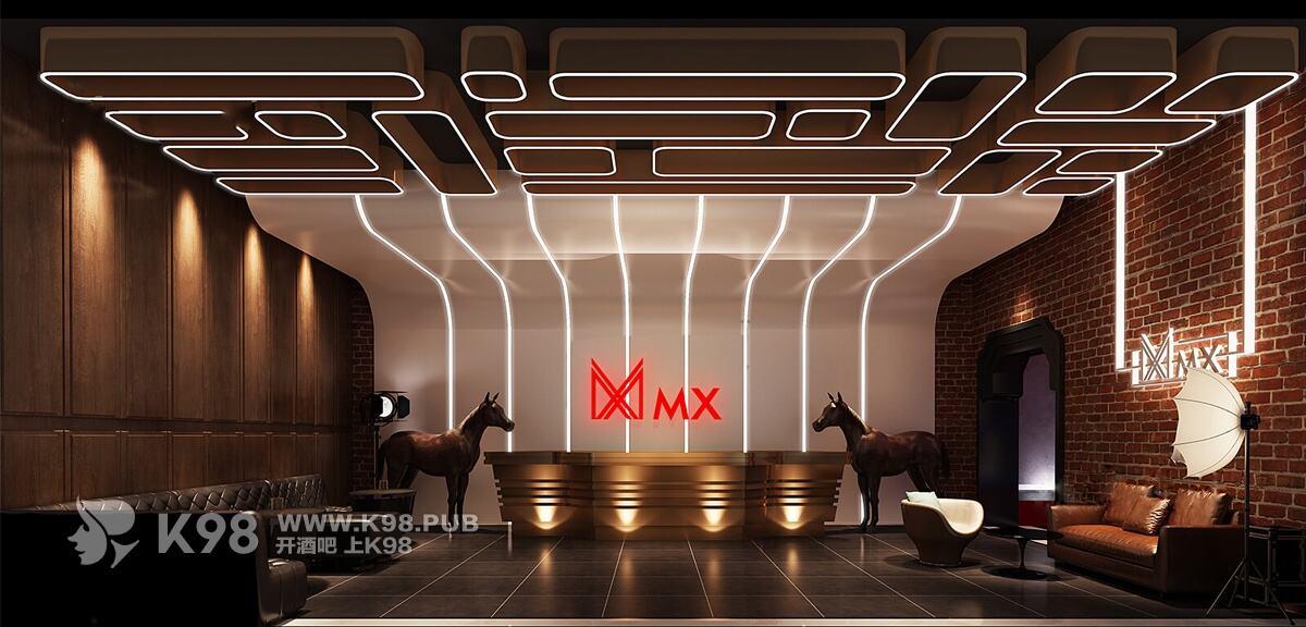 MX CLUB慢摇酒吧设计案例-前厅