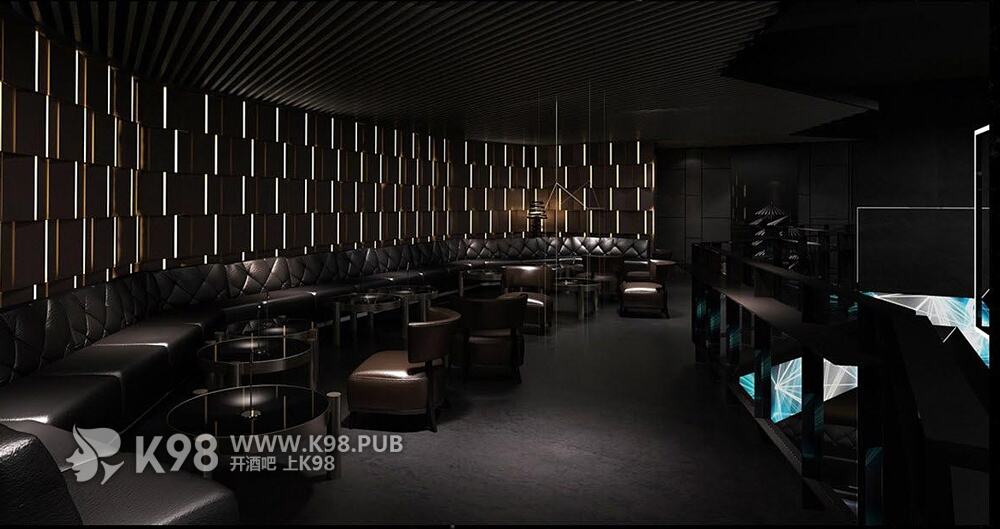 烟台MIAMI酒吧设计效果图-卡座