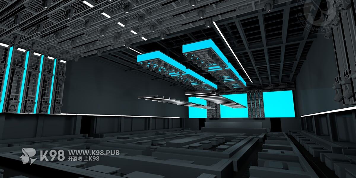 杭州CLUB WOO酒吧设计模拟图