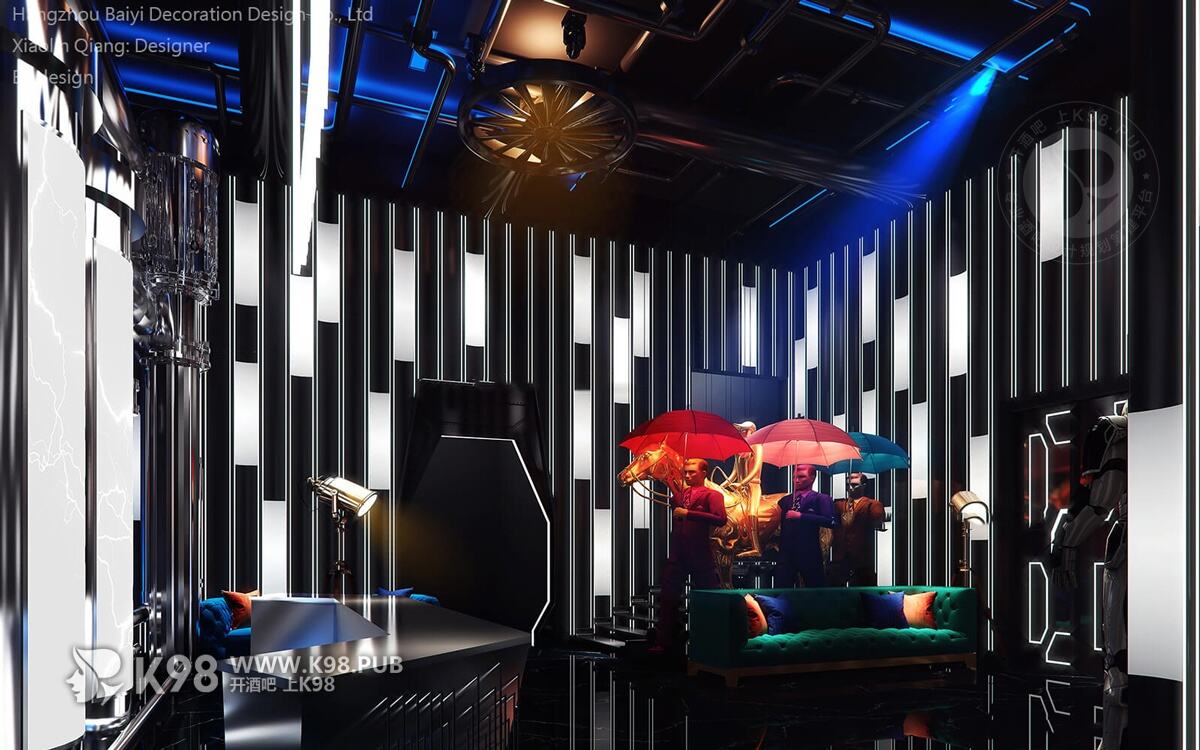 新疆W ROOF酒吧设计案例图片-前厅